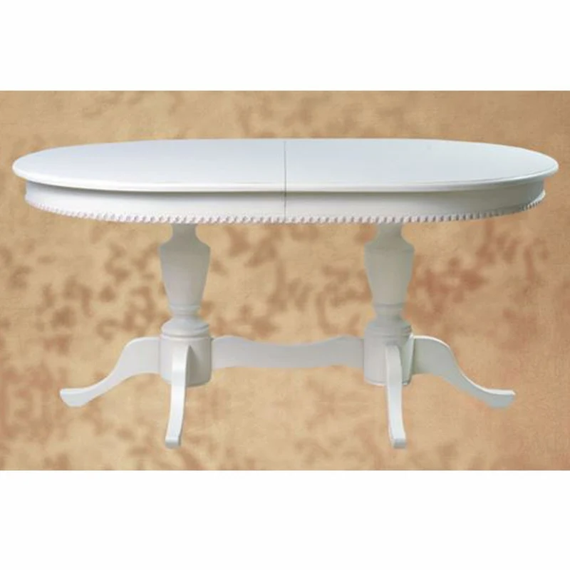 Casa Padrino Luxus Barock Esstisch Weiß 160-200 cm - Barock Esszimmer Möbel