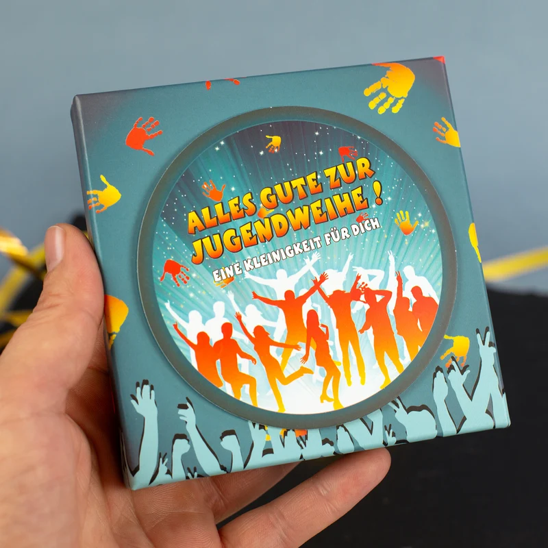 Geschenkschachtel zur Jugendweihe für Geld & Gutscheine