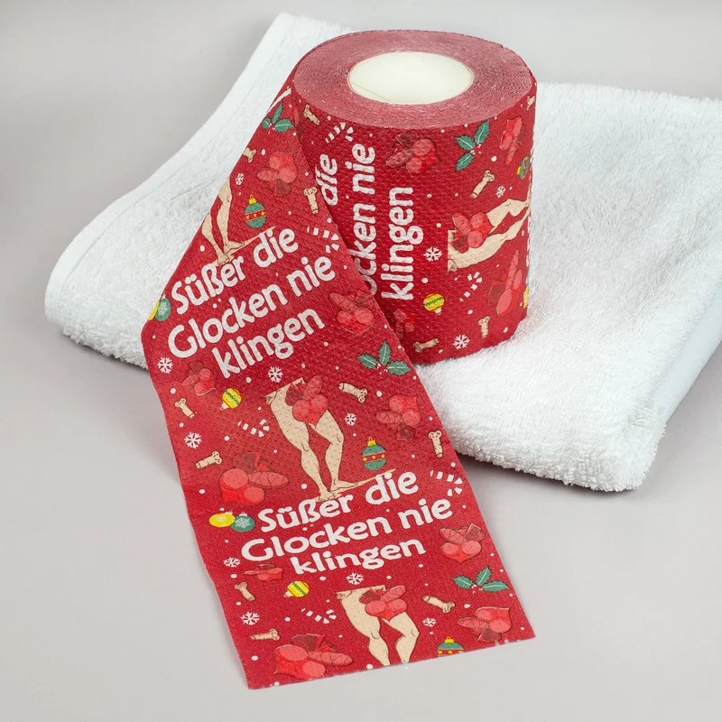 Sexy Toilettenpapier zu Weihnachten - Süßer die Glocken nie klingen - Scherzgeschenk für Männer