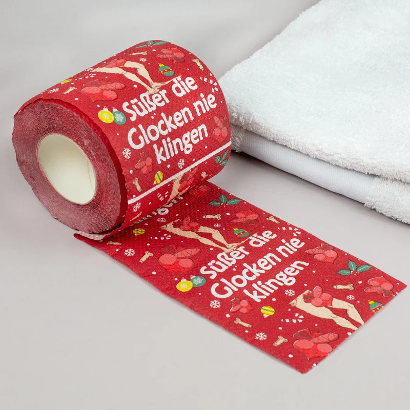 Sexy Toilettenpapier zu Weihnachten - Süßer die Glocken nie klingen - Scherzgeschenk für Männer