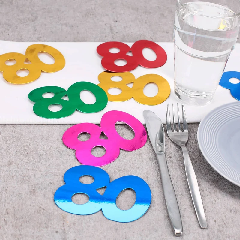Jumbo-Konfetti zum 80. Geburtstag