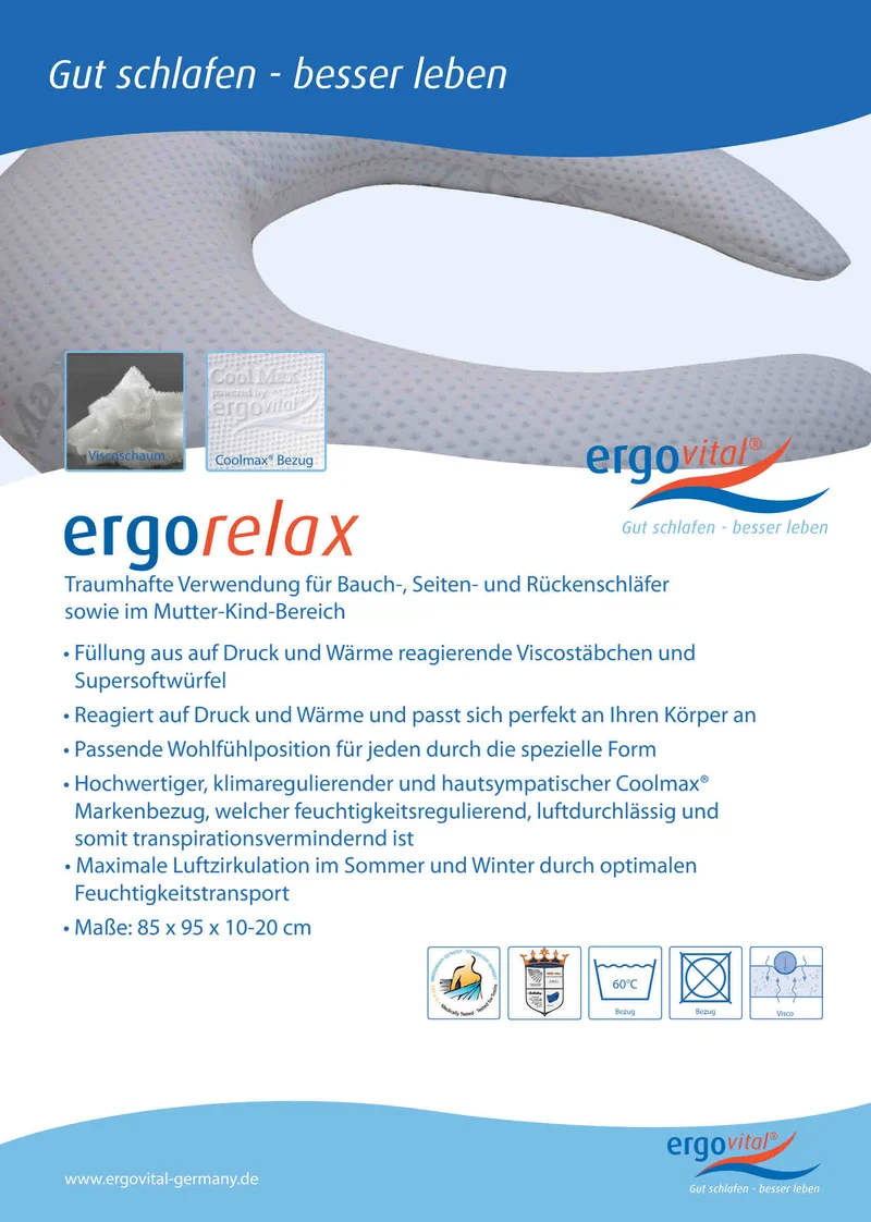 Lagerungskissen ergovital ergorelax