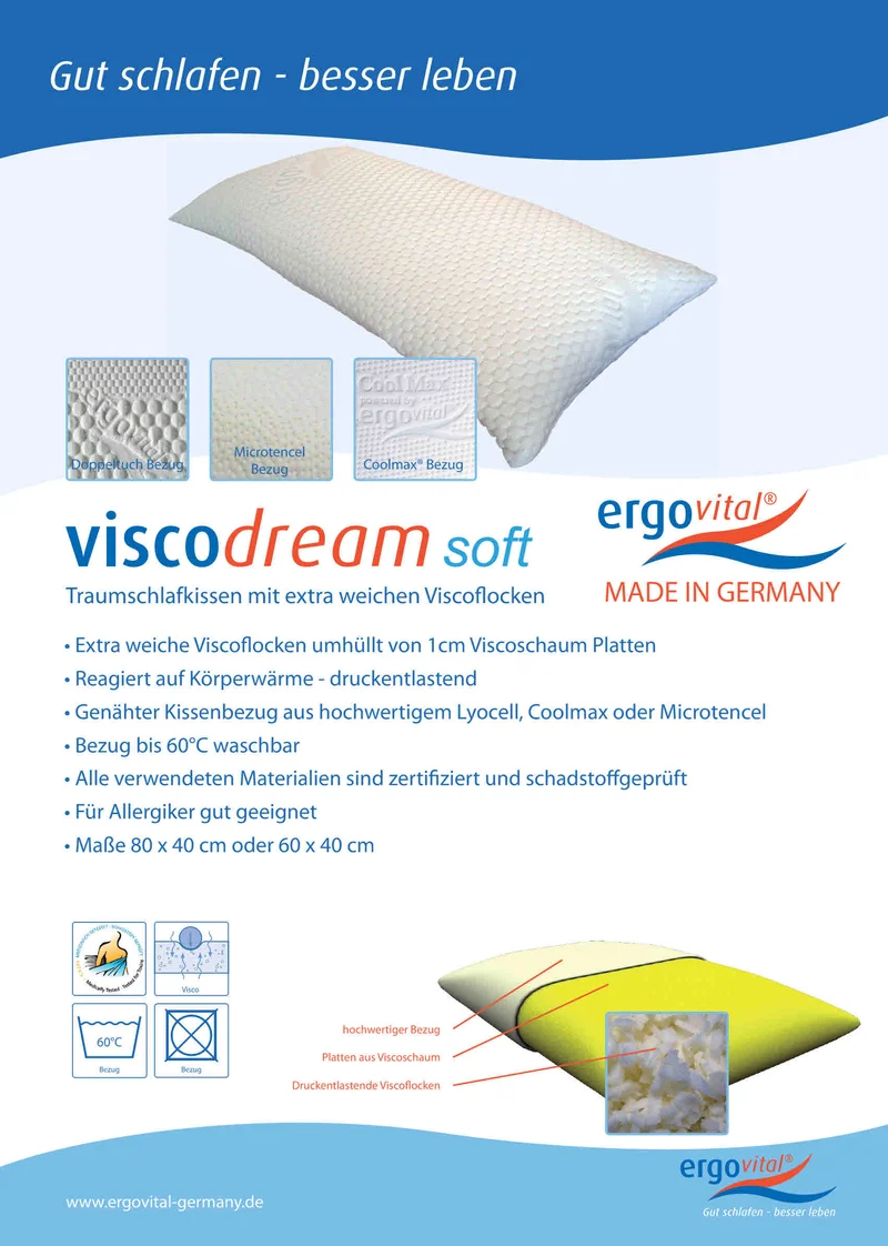 Nackenkissen ergovital viscodream soft FPETENEL