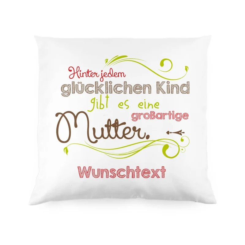 Kissen zum Muttertag mit persönlichem Gruß