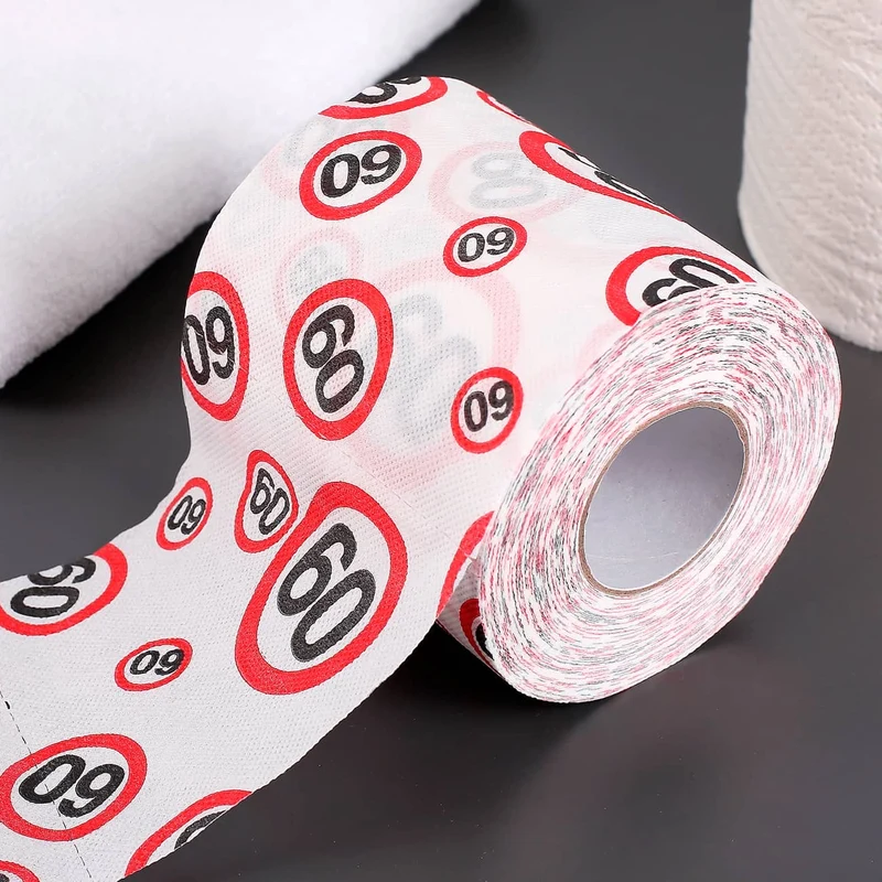 Klopapier mit Verkehrszeichen Motiv zum 60. Geburtstag
