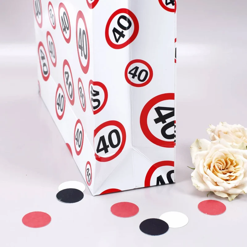 Geschenk-Tasche Verkehrszeichen 40