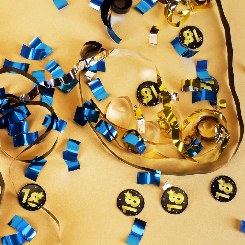Mini-Konfetti-Kanonen zum Geburtstag - 4er Set