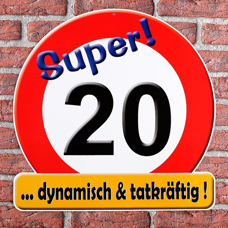 Riesiges Schild Super! 20