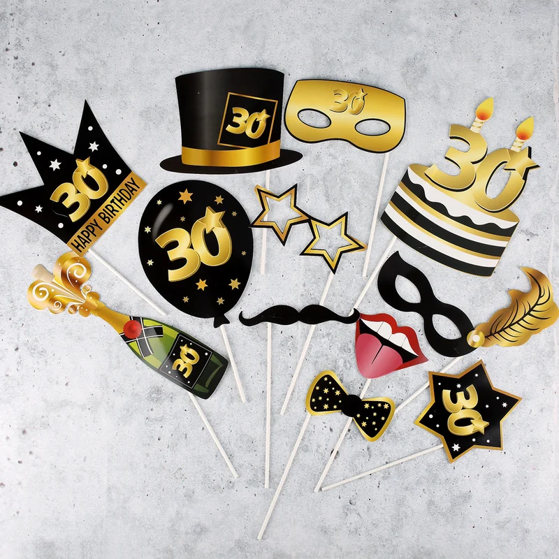 Foto Accessoire Set - Star zum 30. Geburtstag