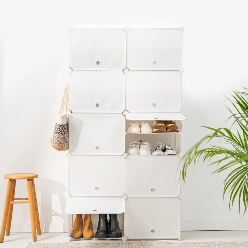 Zapatero Modular Portátil InnovaGoods Blanco