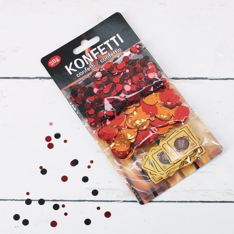 Konfetti 3er Set zur Grillparty