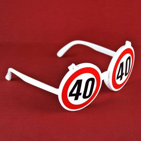 Lustige Sonnenbrille zum 40. Geburtstag