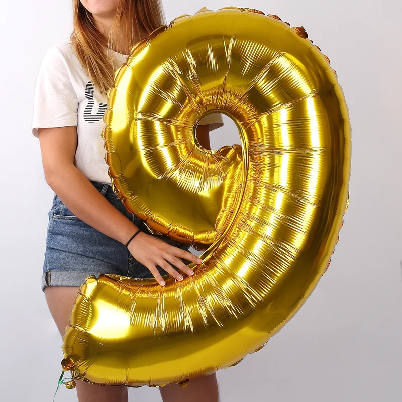 Riesiger Folienballon in Gold - 9