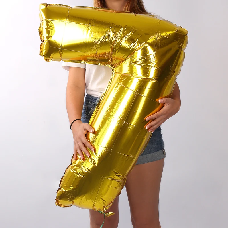 Riesiger Folienballon in Gold - 7