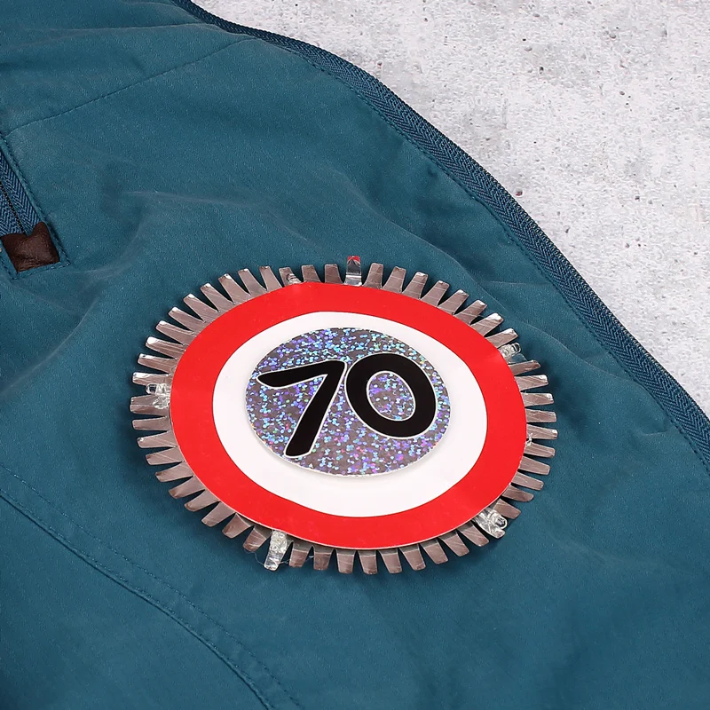 LED - Blink-Button zum 70.Geburtstag