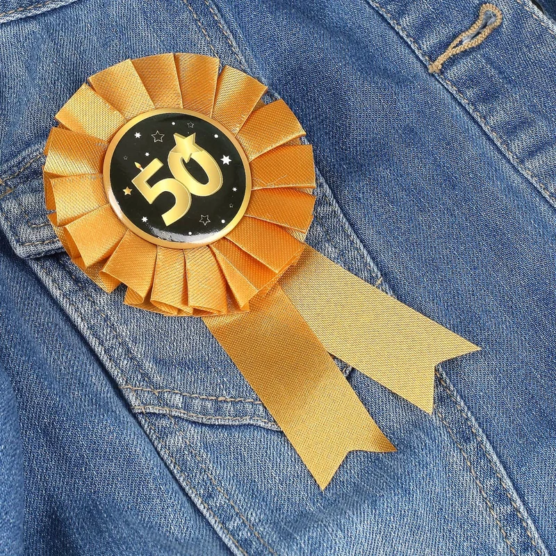 Rosette Star zum 50. Geburtstag in Gold