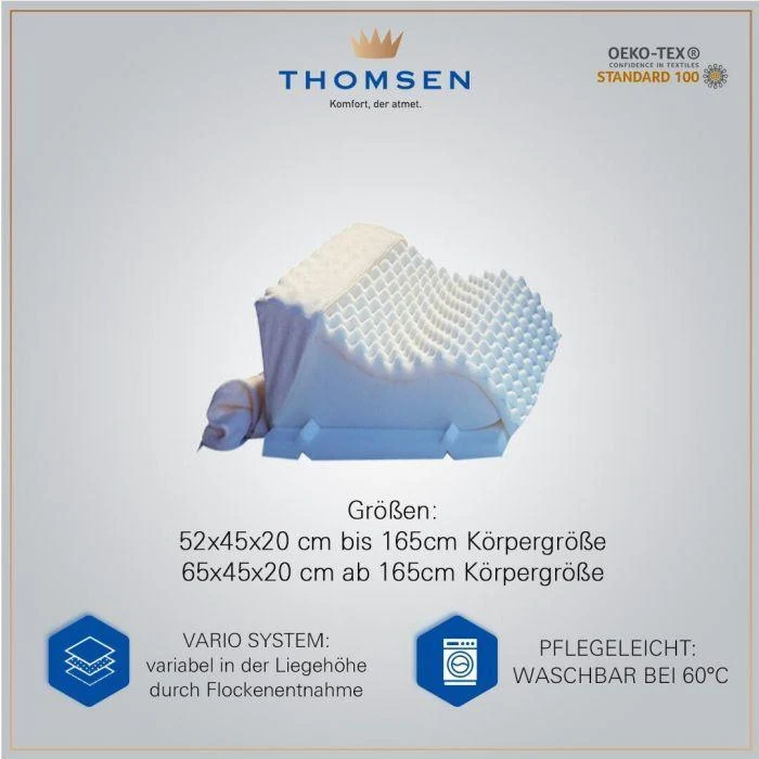Thomsen Venenkissen - Orthopädisches Venenkissen für eine Entlastung der Oberschenkel und Waden