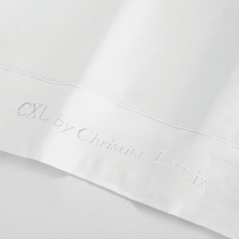 Drap plat satin de coton - Uni 1 baratta Blanc 01