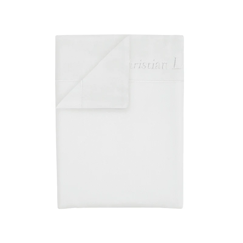 Drap plat satin de coton - Uni 1 baratta Blanc 01