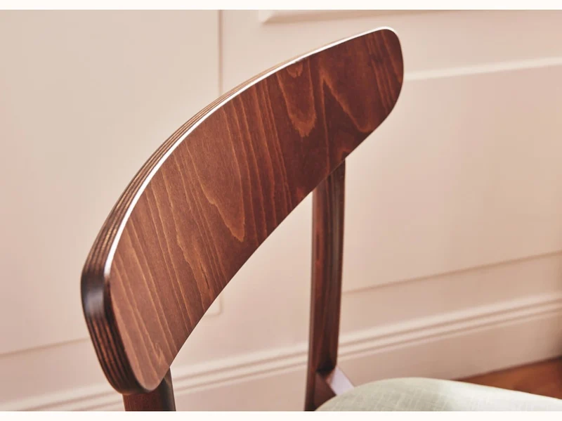 Chaise en bois massif TULIPE (lot de 2)