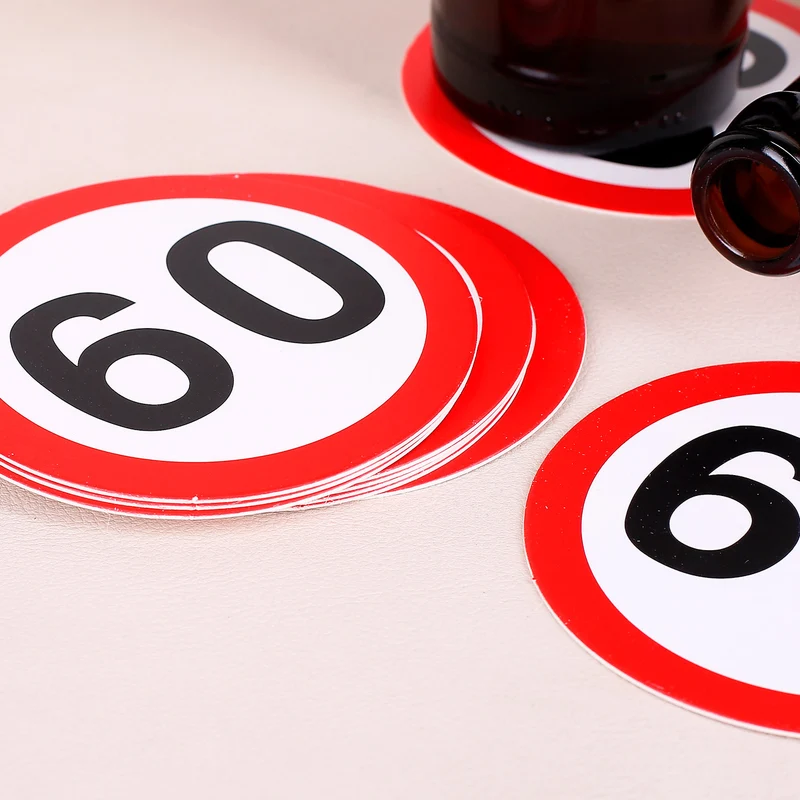 Verkehrszeichen Bierdeckel zum 60. Geburtstag