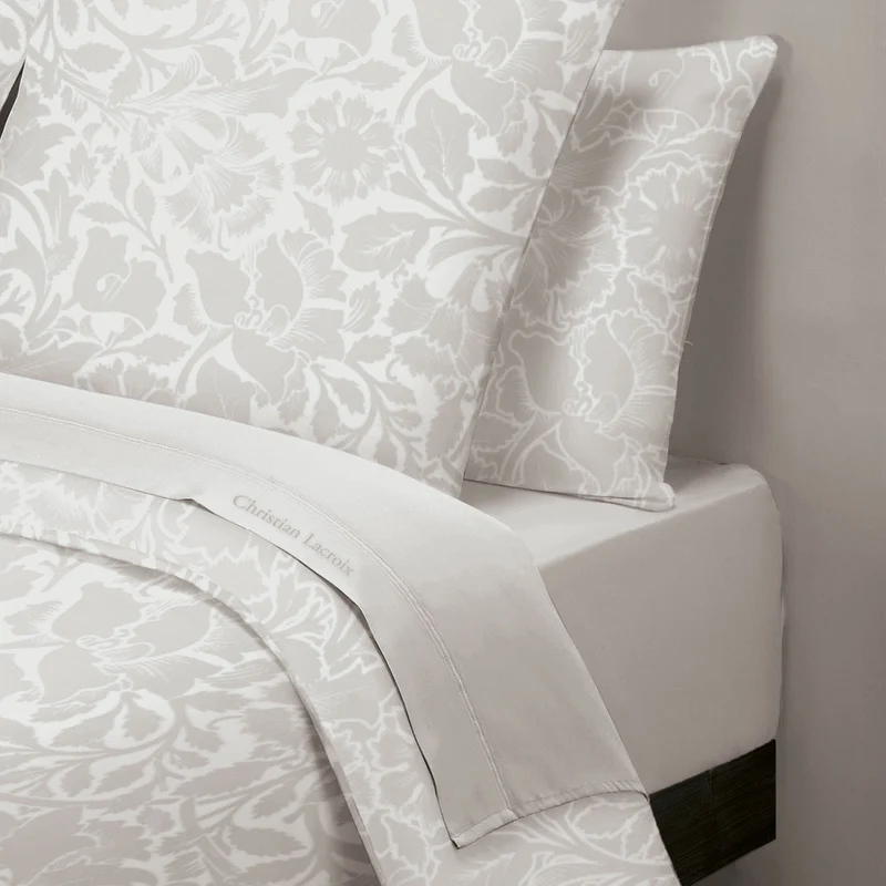 Drap-housse satin de coton - Taupe