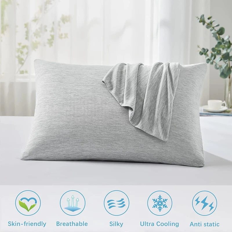 Revolutionary Gray Cooling Pillowcases Set of 2 – Arc-Chill Pro Q-Max 0.4