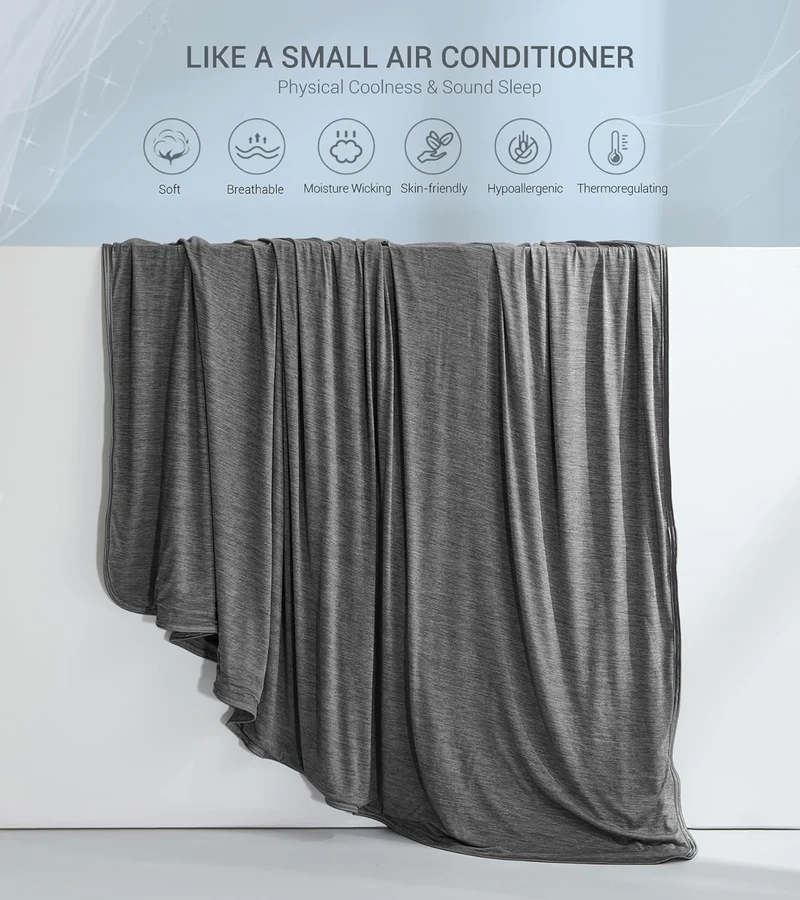 Elegear Black Cooling Blanket – Arc-Chill 3.0, Q-Max>0.5, Multi-Size Options