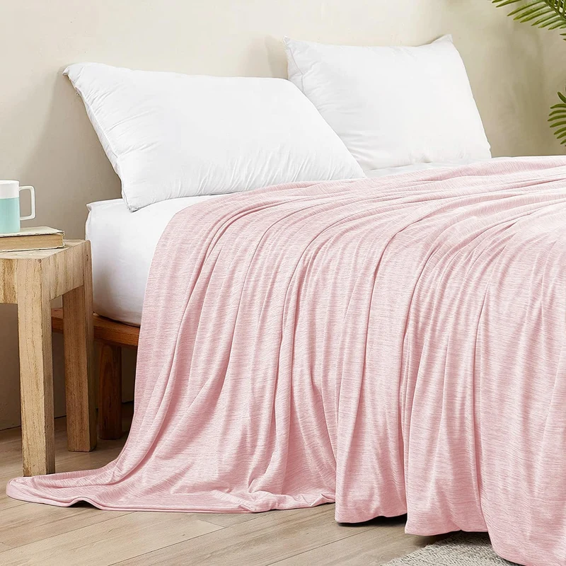 Elegear Light Pink Cooling Blanket – Arc-Chill 3.0, Q-Max>0.5, Multi-Size Options