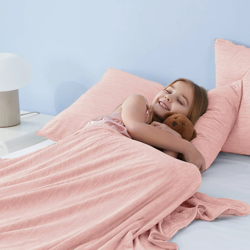 Elegear Light Pink Cooling Blanket – Arc-Chill 3.0, Q-Max>0.5, Multi-Size Options
