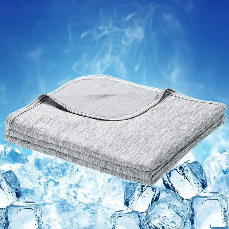 Elegear Gray Cooling Blanket – Arc-Chill 3.0, Q-Max>0.5, Multi-Size Options