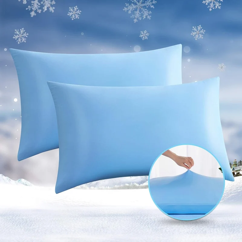 Elegear Arc-Chill Cooling Pillowcases – Q-Max >0.5 Ultra Cooling Pillow Covers (2-Pack)