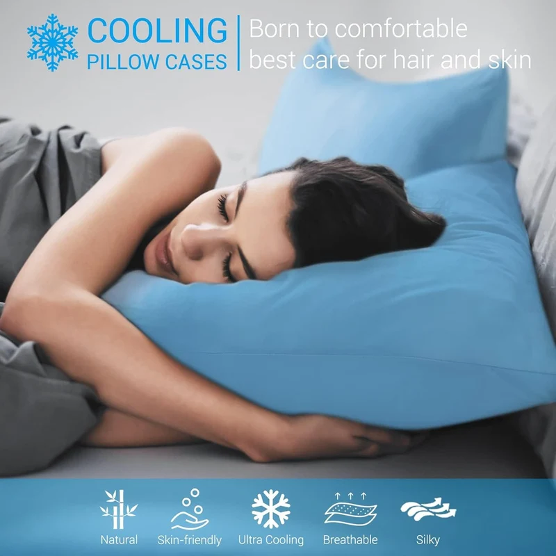 Elegear Arc-Chill Cooling Pillowcases – Q-Max >0.5 Ultra Cooling Pillow Covers (2-Pack)