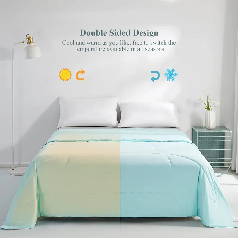 Ultra Soft Cloudy 3D Cooling Comforter Arc-chill Extreme Q Max 0.5-Lake Blue