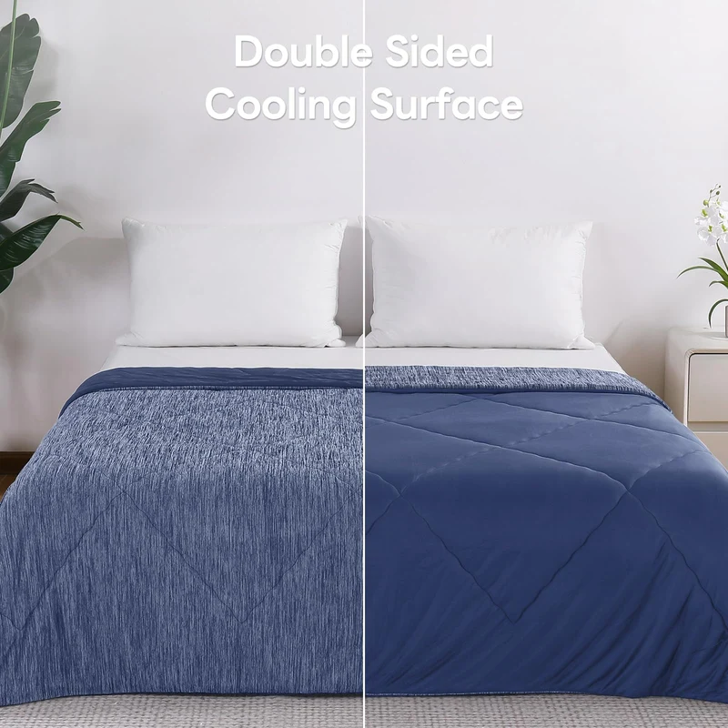 Elegear Cooling Duvet for Night Sweats – Arc-Chill Q-Max 0.5, Soft Double-Layer Summer Blanket