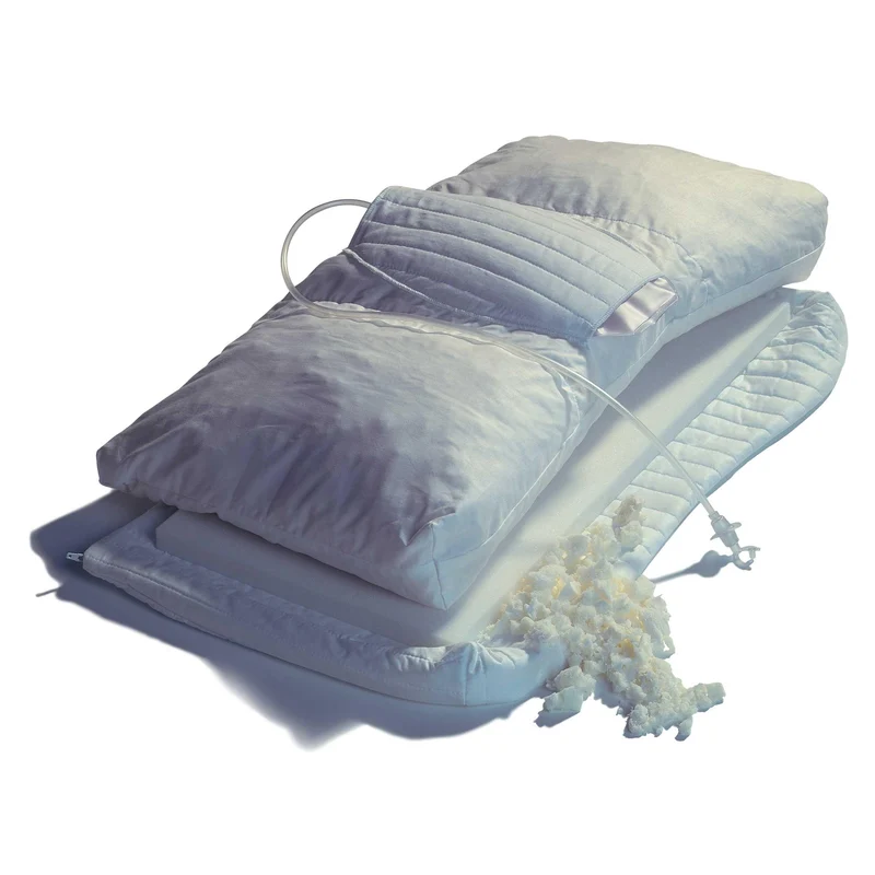 Thomsen Anti-Schnarch Kissen - Kopfkissen gegen Schnarchen aus Talalay Latex mit Kopf-Seiten-Roller