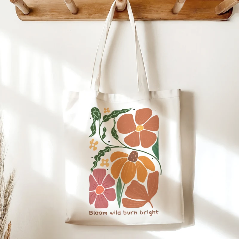 Stoffbeutel Flower mit Sprüchen