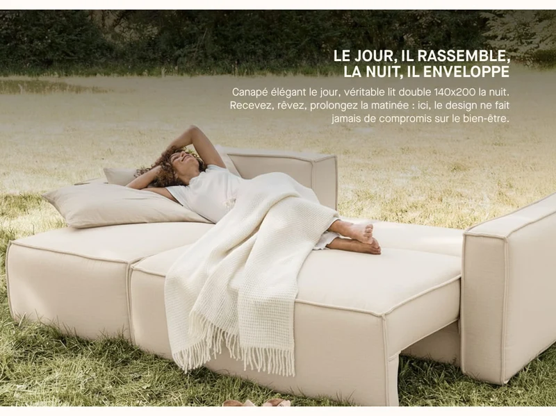 Canapé convertible d'angle FOLIA