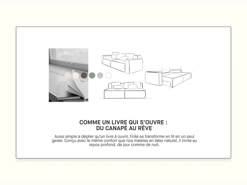 Canapé convertible d'angle FOLIA