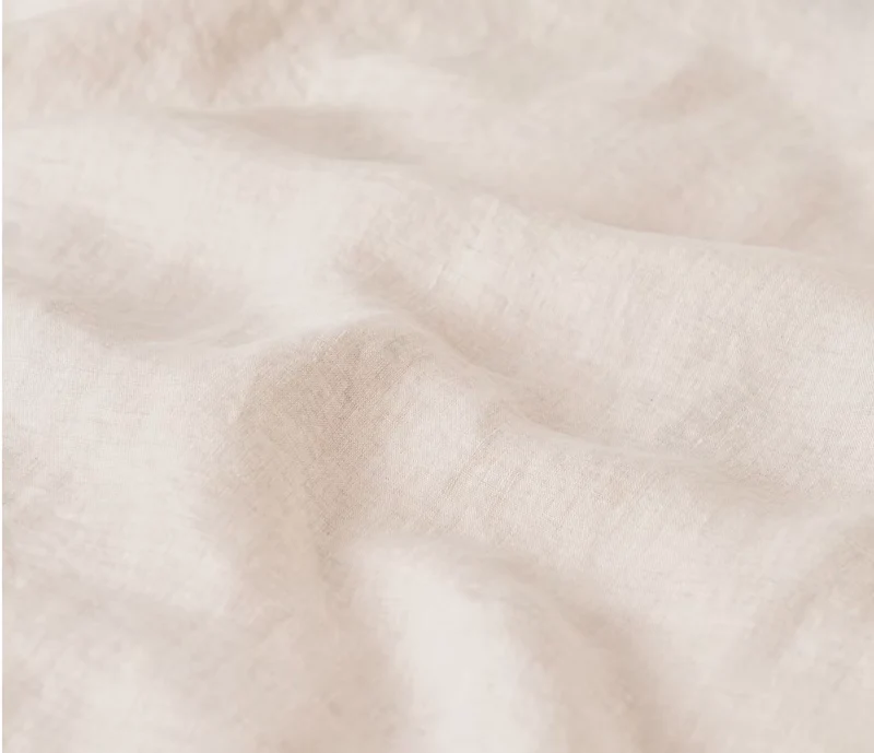 Drap housse en lin lavé