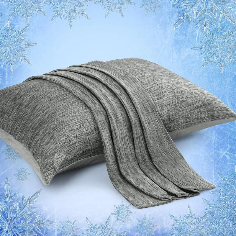 Revolutionary Black Cooling Pillowcases Set of 2 – Arc-Chill Pro Q-Max 0.4