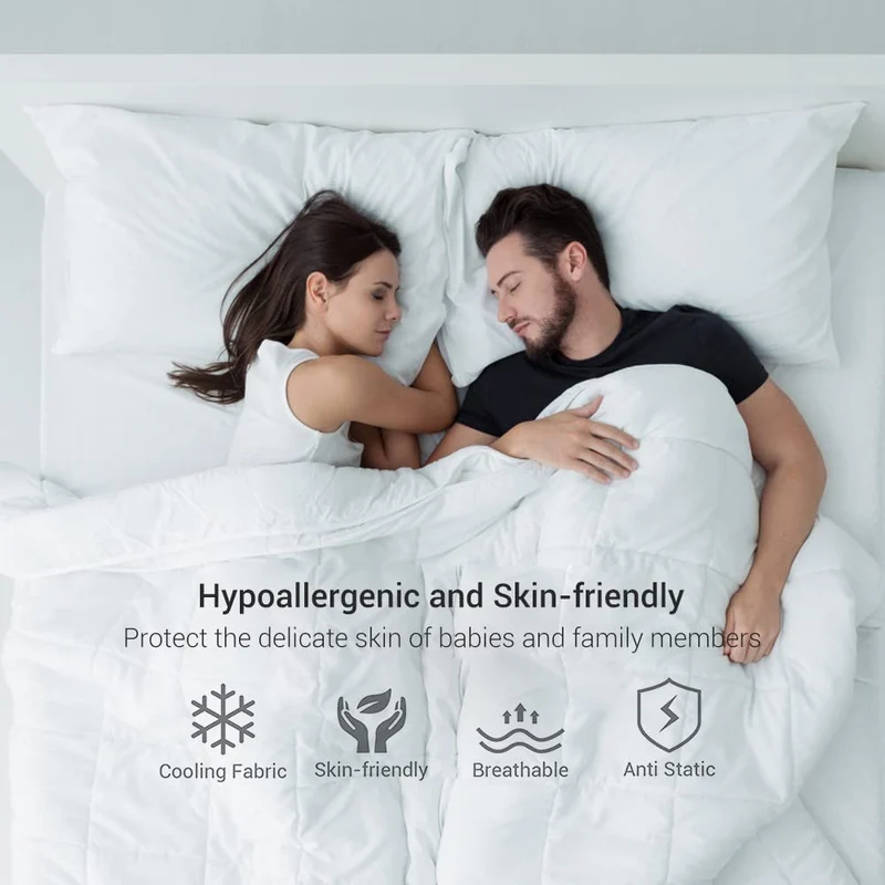 Revolutionary White Cooling Pillowcases Set of 2 – Arc-Chill Pro Q-Max 0.4