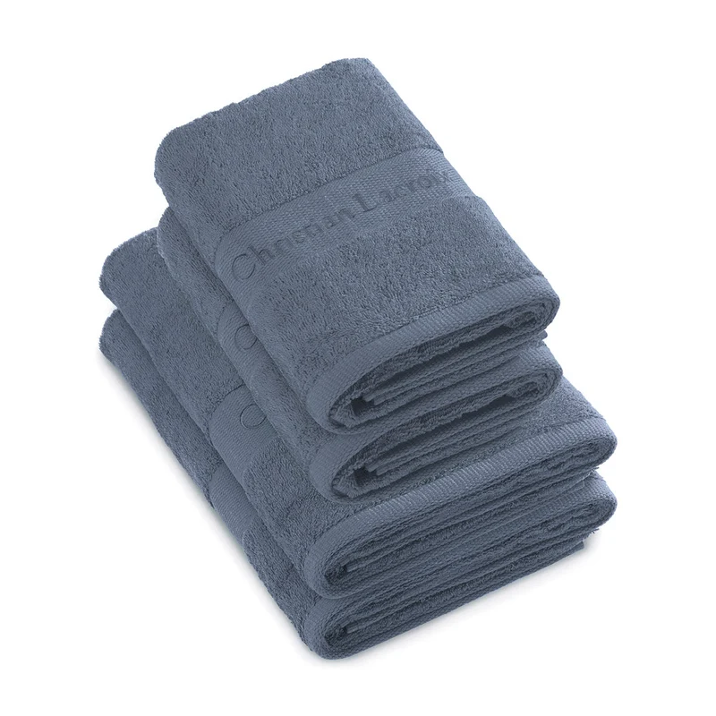 Set de 2 serviettes et 2 draps de bain