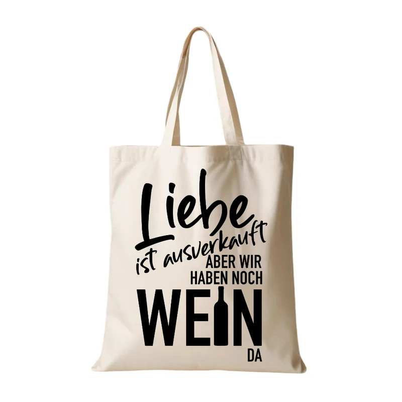 Stoffbeutel mit Spruch, Einkaufstasche mit lustigen Sprüchen