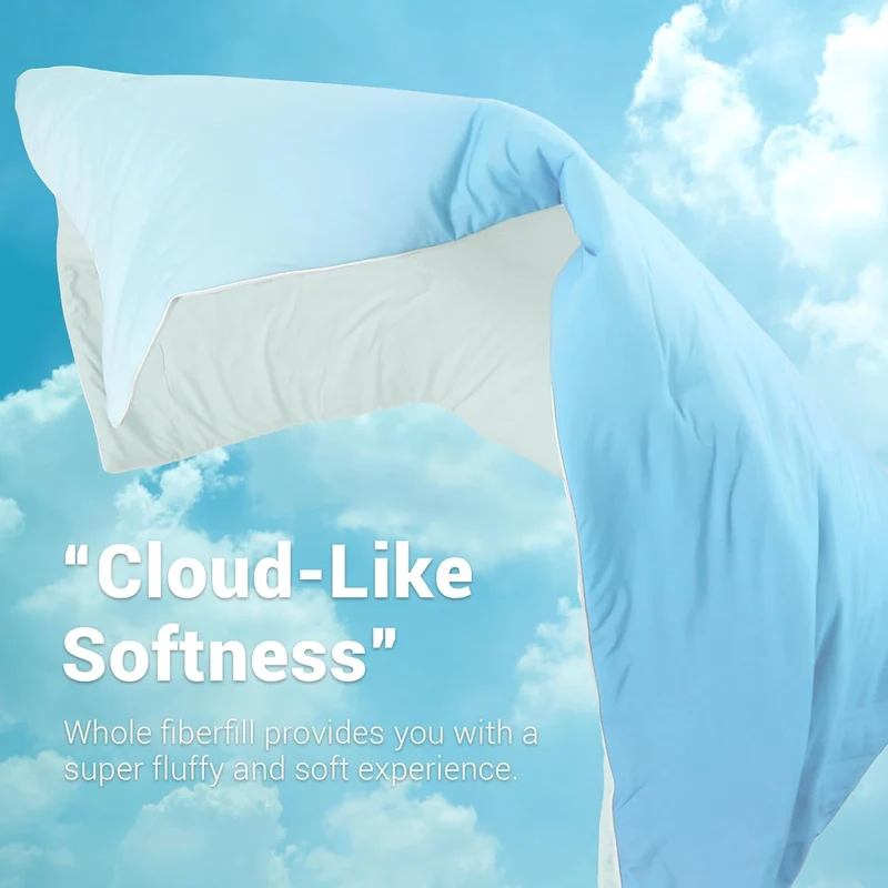 Elegear Arc-Chill Cooling Comforter, Q-Max > 0.5, Breathable & Soft, Gradient Blue