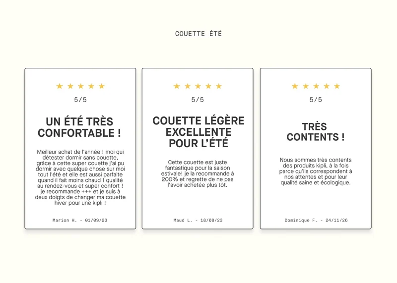 Couette été