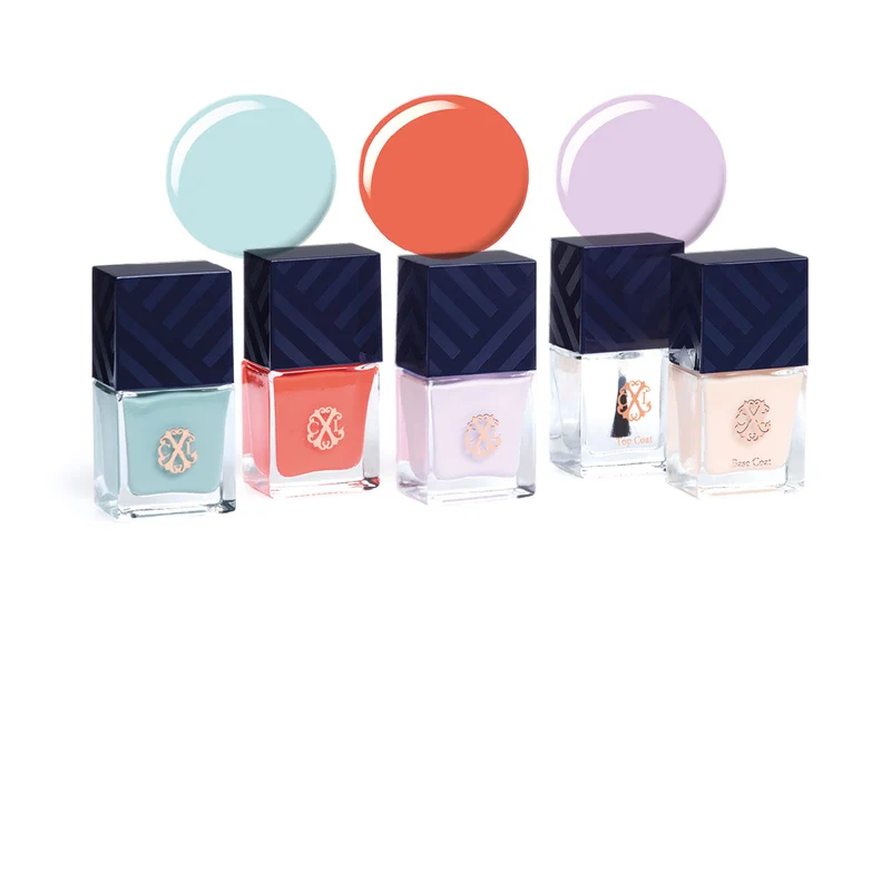 Kit de 3 vernis à ongles avec base coat et top coat