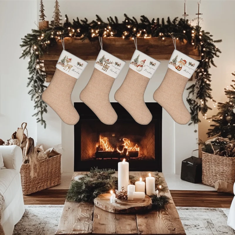 Nikolausstrumpf Nikolausstiefel personalisiert Kinder Weihnachtsstrumpf Mädchen Jungen Name Weihnachtsstiefel Nikolaussocke Weihnachten