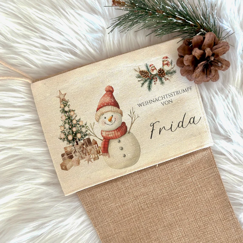 Nikolausstrumpf Nikolausstiefel personalisiert Kinder Weihnachtsstrumpf Mädchen Jungen Name Weihnachtsstiefel Nikolaussocke Weihnachten