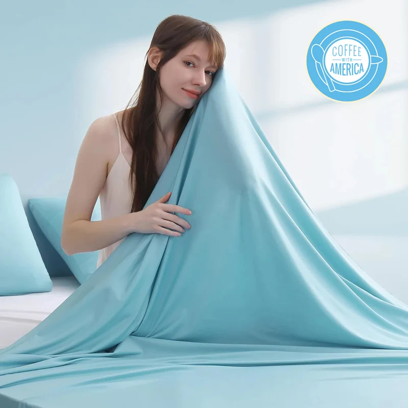 Elegear Blue Cooling Blanket –Silver Ion Freshness, Arc-Chill 3.0, Lightweight for Hot Sleepers